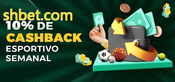 10% de bônus de cashback na shbet.com